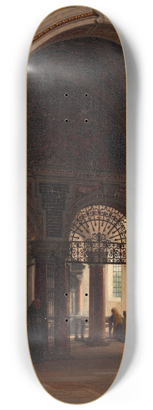 Heinrich Hansen - The interior of the church of Santa Maria Sopra Minerva in Rome 8.25 inch art skate deck Heinrich Hansen - The interior of the church of Santa Maria Sopra Minerva in Rome 8.25 inch art skate deck
