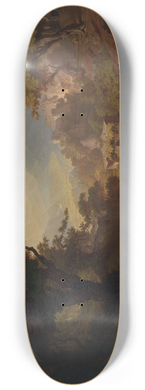 Heinrich Heinlein - Landschaft bei Meran mit Blick auf Schlo Tirol 8.25 inch art skate deck