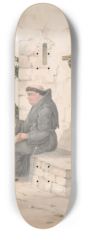 Alfred Diston - Franciscan Friar 8.25 inch art skate deck