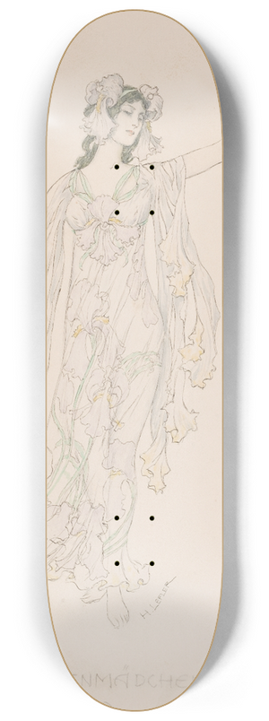 Heinrich Lefler - Iris 8.25 inch art skate deck