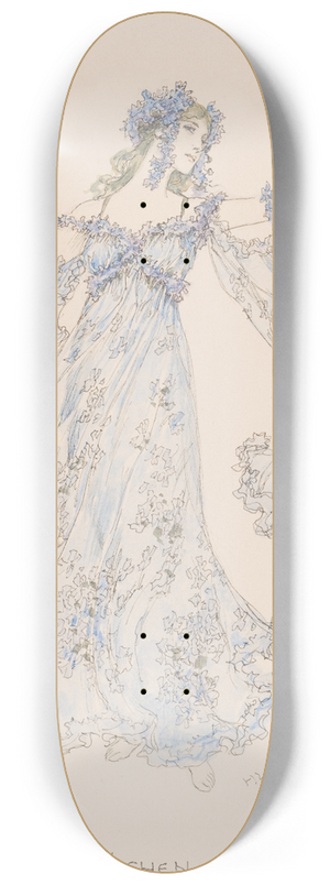 Heinrich Lefler - Veilchen 8.25 inch art skate deck Heinrich Lefler - Veilchen 8.25 inch art skate deck