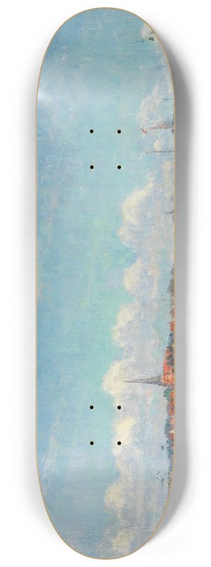 Heinrich Linde-Walther - Blick auf Travemnde 8.25 inch art skate deck