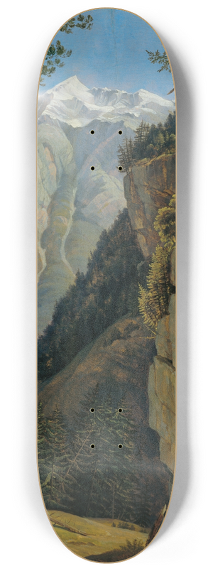 Heinrich Reinhold - Der Watzmann vom Wimbachtal aus 8.25 inch art skate deck