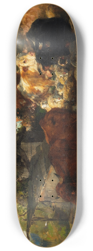 Heinrich Von Zgel - Khe und Schafe an der Trnke 8.25 inch art skate deck