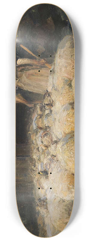 Heinrich Von Zgel - Schferin mit Schafherde am Stall 8.25 inch art skate deck