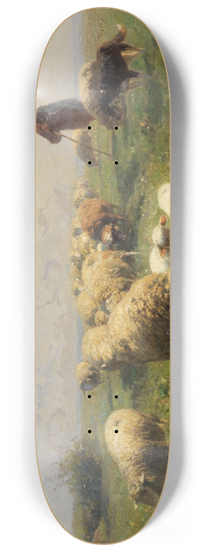 Heinrich Von Zgel - Sonnige Weide 8.25 inch art skate deck