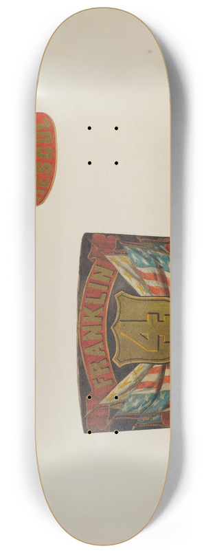 Helen Bronson - Firemans Hat 8.25 inch art skate deck