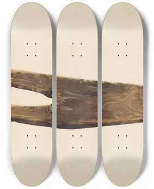 Triptych art skateboard deck of Thomas Dooley Bootjack by Thomas Dooley