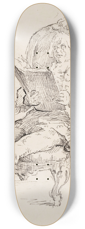 Helene Schjerfbeck - Lukeva mies, Mariano Fortunyn mukaan 8.25 inch art skate deck
