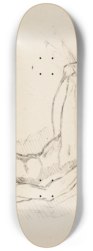 Helene Schjerfbeck - Mies, Andrea del Sarton mukaan 8.25 inch art skate deck
