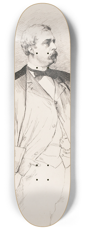 Helene Schjerfbeck - Portrait of a Man 8.25 inch art skate deck
