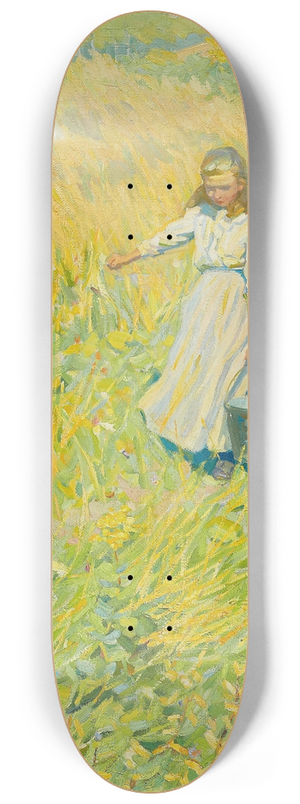 Helen Galloway McNicoll - The Little Worker 8.25 inch art skate deck
