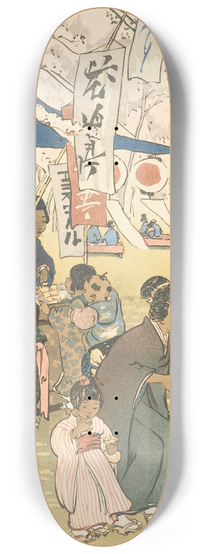 Helen Hyde - Blossom Time in Tokyo 8.25 inch art skate deck