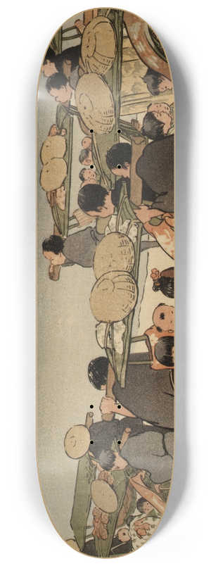 Helen Hyde - Going to the Fair 8.25 inch art skate deck