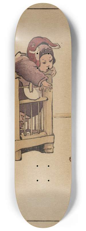 Helen Hyde - Miss Apricot  Cloud 8.25 inch art skate deck