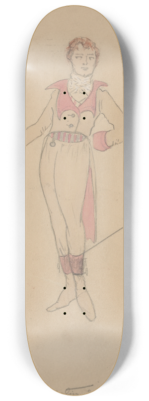 Helen Marguerite O'Kane - Valentine Scene-Mr. Scott Walsh 8.25 inch art skate deck