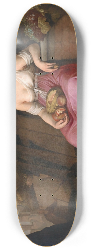 Hendrick Bloemaert - Vertumnus and Pomona 8.25 inch art skate deck Hendrick Bloemaert - Vertumnus and Pomona 8.25 inch art skate deck