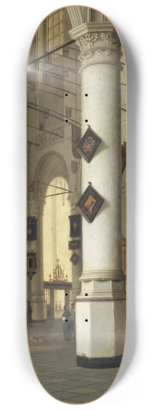 Hendrick Cornelisz. van Vliet - Interior of Nieuwe Kerk, Delft 8.25 inch art skate deck