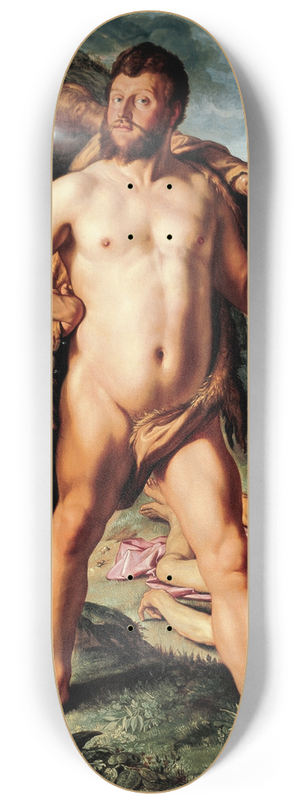 Hendrick Goltzius - Hercules and Cacus 8.25 inch art skate deck