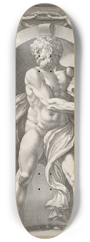 Hendrick Goltzius - Pluto 8.25 inch art skate deck