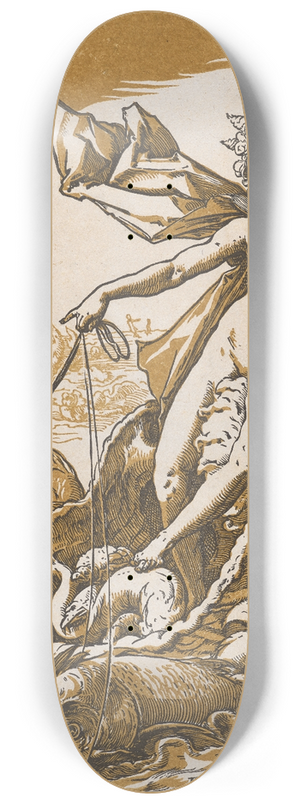 Hendrick Goltzius - Thetis 8.25 inch art skate deck