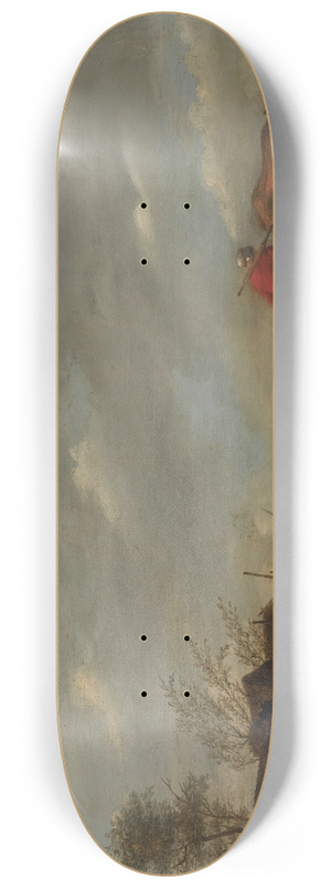 Hendrick Mommers - Landscape with a milkmaid 8.25 inch art skate deck Hendrick Mommers - Landscape with a milkmaid 8.25 inch art skate deck