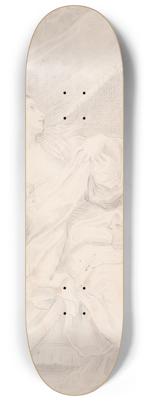 Hendrik Krock - Lukretia, der stder dolken i sit bryst 8.25 inch art skate deck