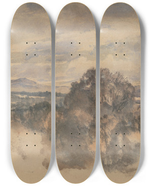 Triptych art skateboard deck of Sir David Wilkie Fife by Sir David Wilkie (1785-1841)