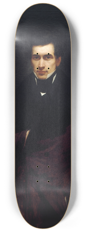 Hendrik Scheffer - Portrait dArmand Carrel (1800-1836), journaliste 8.25 inch art skate deck Hendrik Scheffer - Portrait dArmand Carrel (1800-1836), journaliste 8.25 inch art skate deck