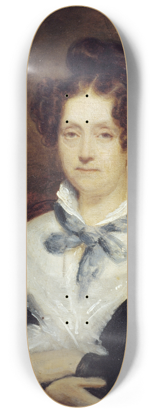 Hendrik Scheffer - Portrait de Cornlia Scheffer-Lamme 8.25 inch art skate deck Hendrik Scheffer - Portrait de Cornlia Scheffer-Lamme 8.25 inch art skate deck