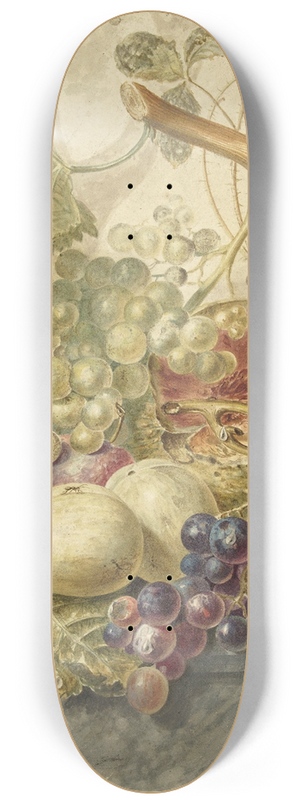Hendrik Schwegman - Stilleven met fruit 8.25 inch art skate deck