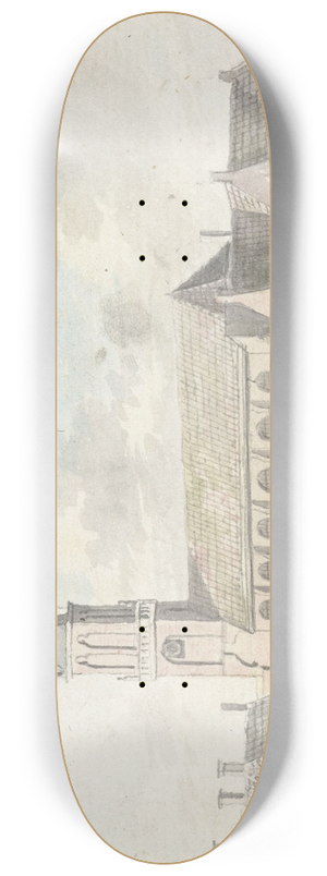 Hendrik Tavenier - Kerk te Broek in Waterland 8.25 inch art skate deck