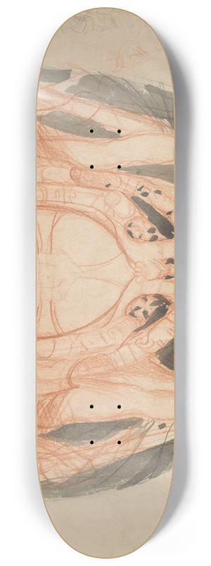 Alfred George Stevens - Design for a Coat of Arms 8.25 inch art skate deck