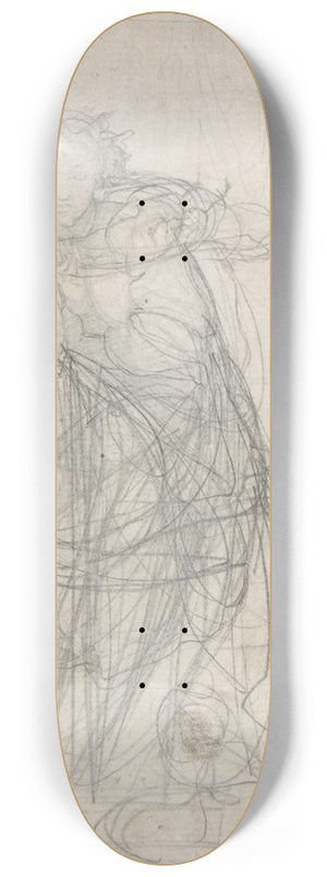 Alfred George Stevens - Drawing for Spencers Fairie Queene 8.25 inch art skate deck