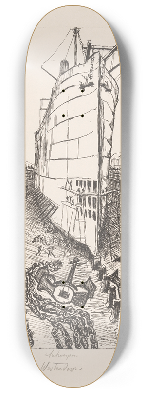 Henri Braakensiek - Antwerpen 8.25 inch art skate deck