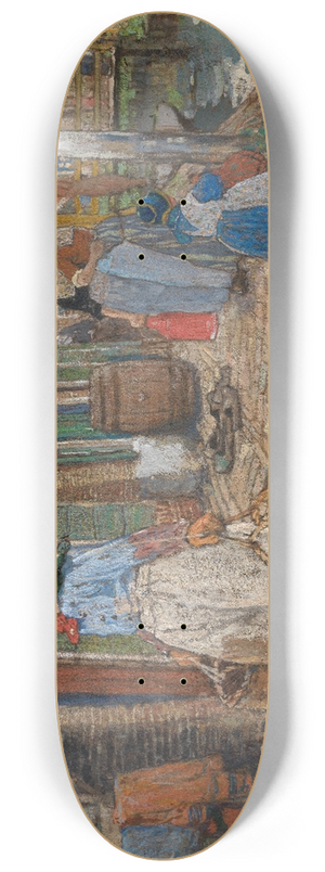 Henri Cassiers - In Volendam 8.25 inch art skate deck