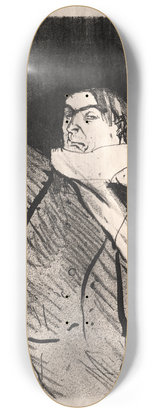 Henri de Toulouse-Lautrec - Aristide Bruant 8.25 inch art skate deck