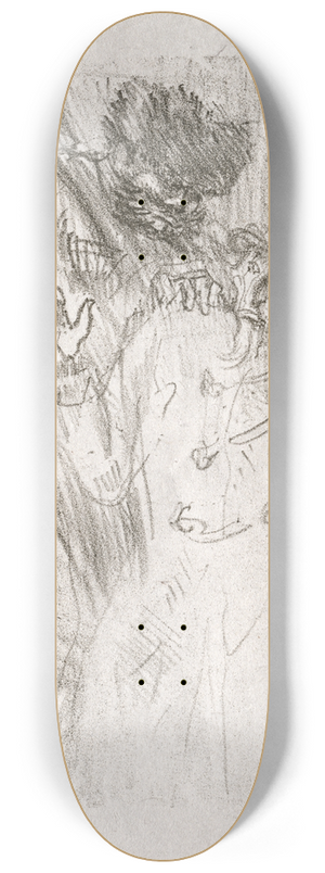 Henri de Toulouse-Lautrec - Au pied du Sina:  Arrestation de Schlom Fuss 8.25 inch art skate deck