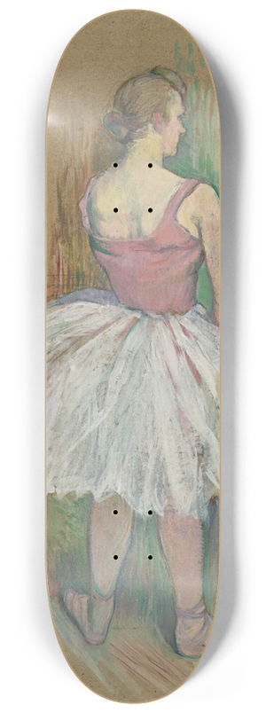 Henri de Toulouse-Lautrec - Danseuse En Pied Vue De Dos 8.25 inch art skate deck