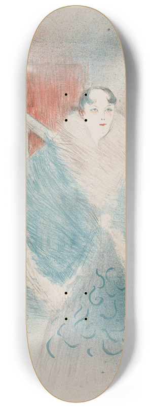 Henri de Toulouse-Lautrec - Elsa, Dite La Viennoise 8.25 inch art skate deck