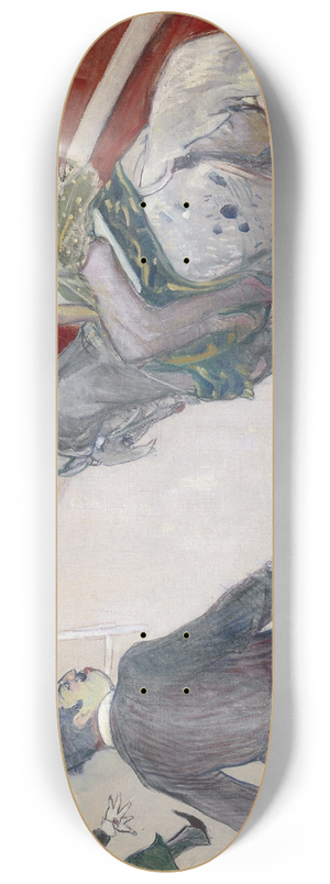 Henri de Toulouse-Lautrec - Equestrienne (At the Cirque Fernando) 8.25 inch art skate deck Henri de Toulouse-Lautrec - Equestrienne (At the Cirque Fernando) 8.25 inch art skate deck