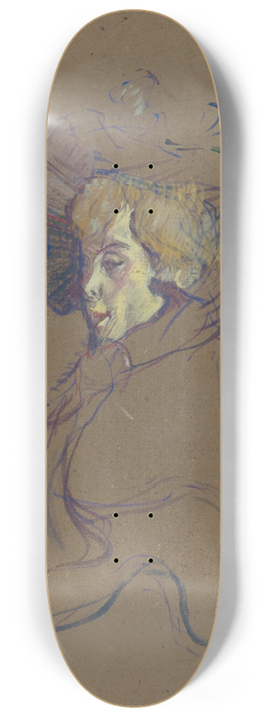 Henri de Toulouse-Lautrec - Jane Avril 8.25 inch art skate deck