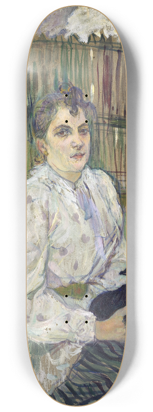Henri de Toulouse-Lautrec - Lady with a Dog 8.25 inch art skate deck
