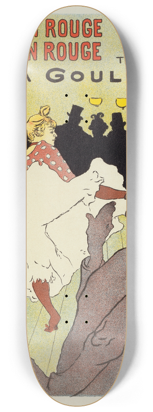 Henri de Toulouse-Lautrec - La Goulue 8.25 inch art skate deck