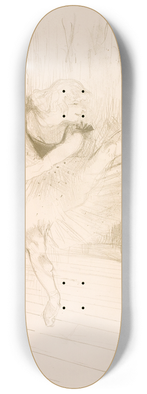 Henri de Toulouse-Lautrec - Miss Ida Heath, Danseuse Anglaise 8.25 inch art skate deck Henri de Toulouse-Lautrec - Miss Ida Heath, Danseuse Anglaise 8.25 inch art skate deck