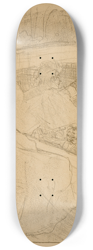Henri de Toulouse-Lautrec - Yvette Guilbert pl 2 8.25 inch art skate deck