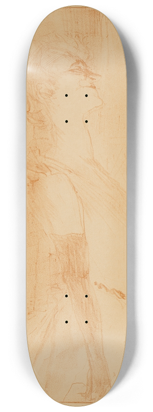 Henri de Toulouse-Lautrec - Yvette Guilbert pl 3 8.25 inch art skate deck