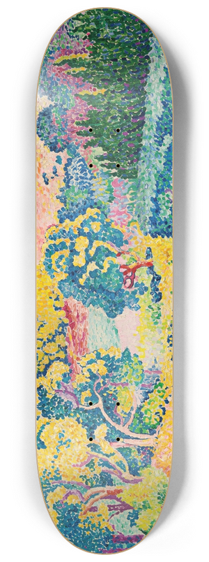 Henri-Edmond Cross - Paysage Avec Le Cap Ngre 8.25 inch art skate deck Henri-Edmond Cross - Paysage Avec Le Cap Ngre 8.25 inch art skate deck