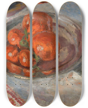 Triptych art skateboard deck of Pierre Bonnard Tomates by Pierre Bonnard (1867-1947)