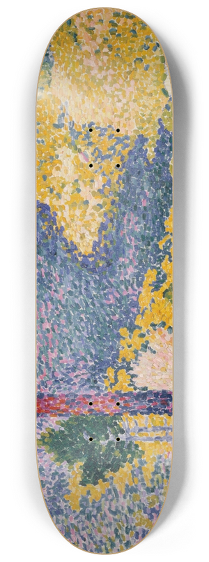Henri-Edmond Cross - Valley with Fir (Shade on the Mountain) 8.25 inch art skate deck
